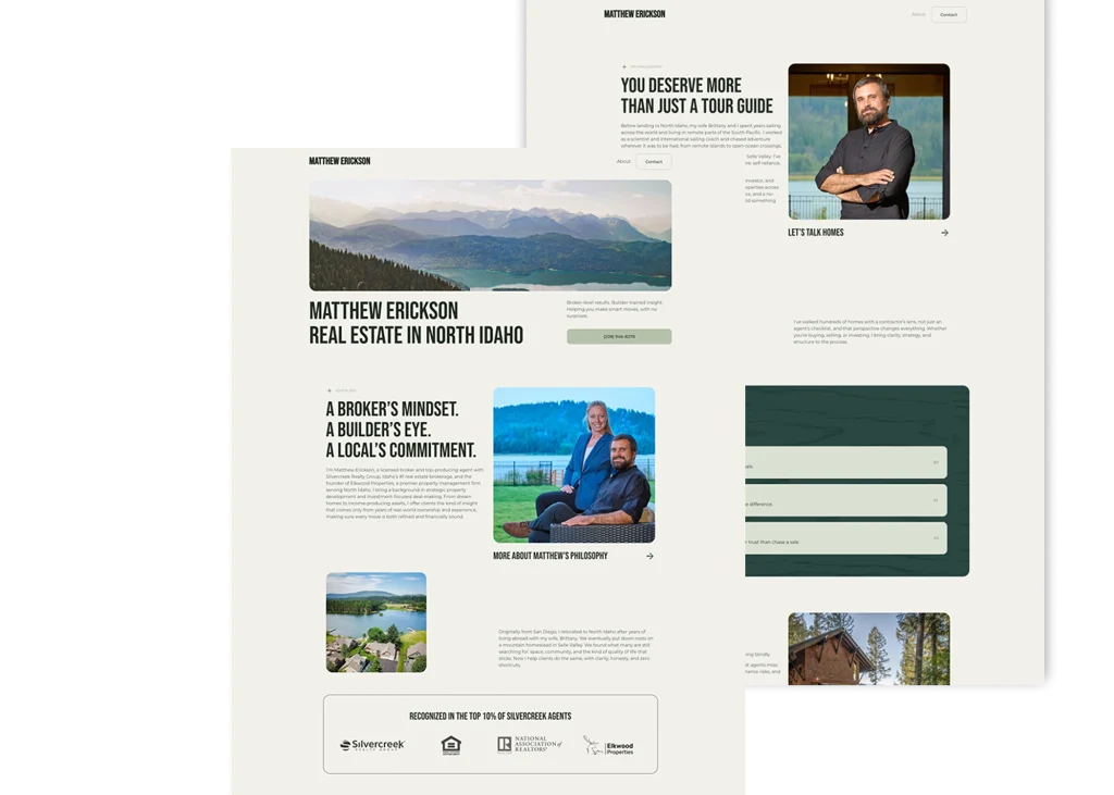Elkwood Realty responsive website screens