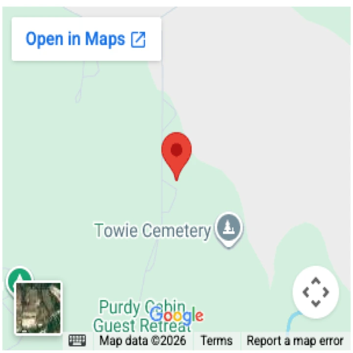 Google Maps pin at the Park Hill jobsite for a completed septic pumping job.